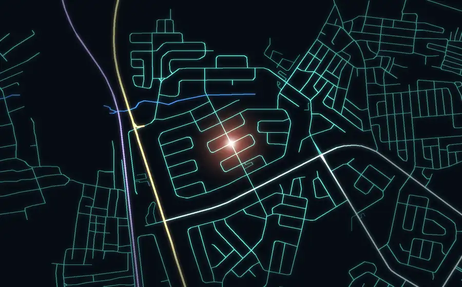 Street map of Lenasia South with a light for Classic Auto Shine