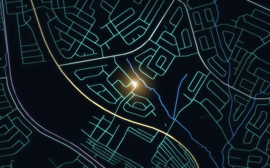Street map of Lenasia South with a light for Designer Alkaline Water - Waterpreneur Shirley