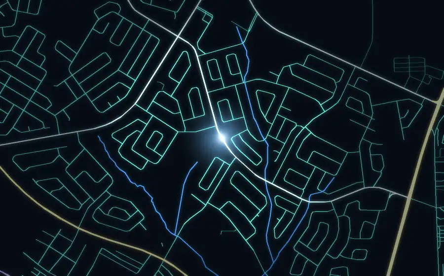 Street map of Lenasia South with a light for Egoli Installations and Maintenance