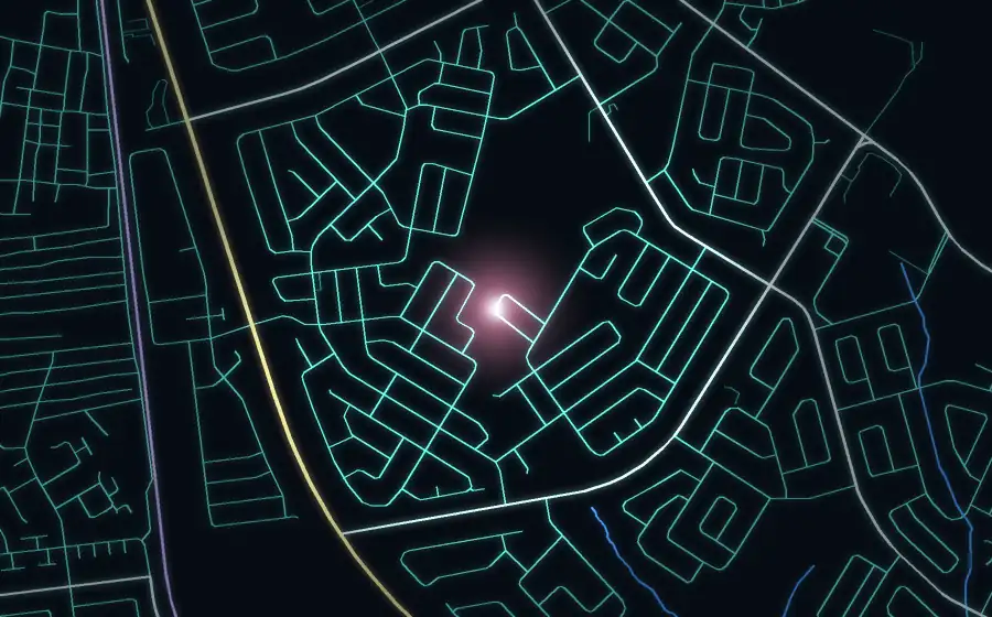 Street map of Lenasia South with a light for Eleray (Pty) Ltd