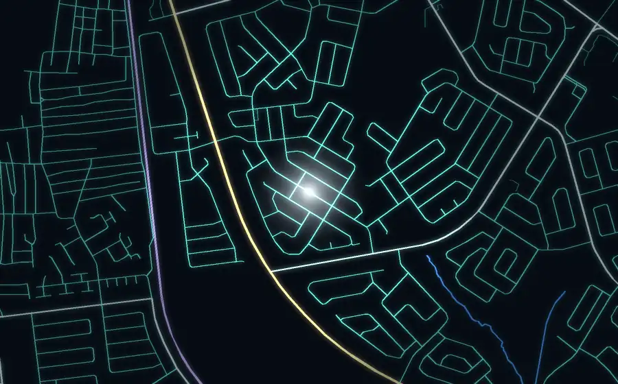 Street map of Lenasia South with a light for Mas'ood Haffejee Attorneys