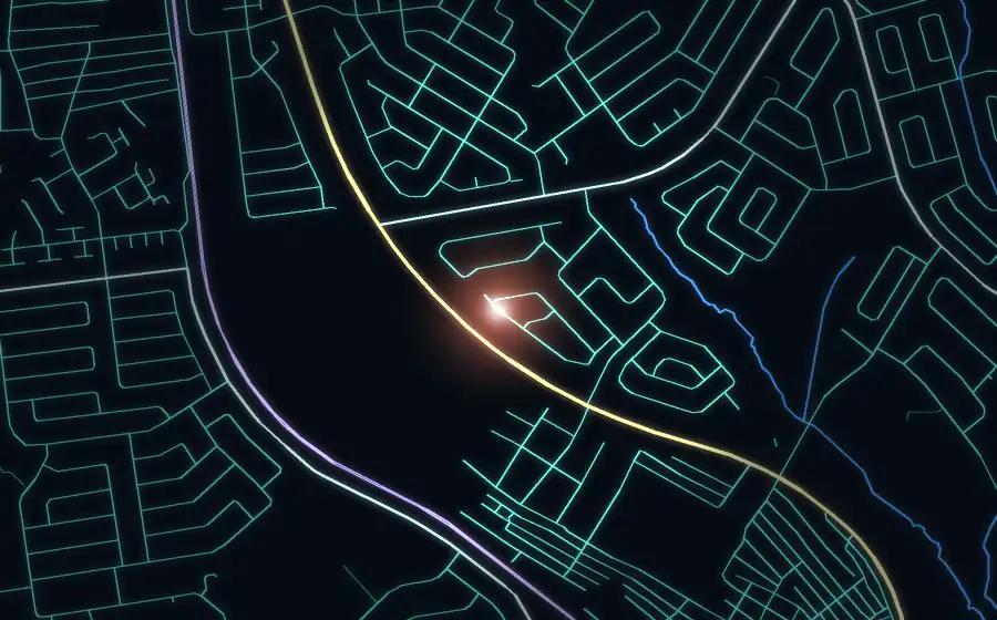 Street map of Lenasia South with a light for SMR Auto Glass