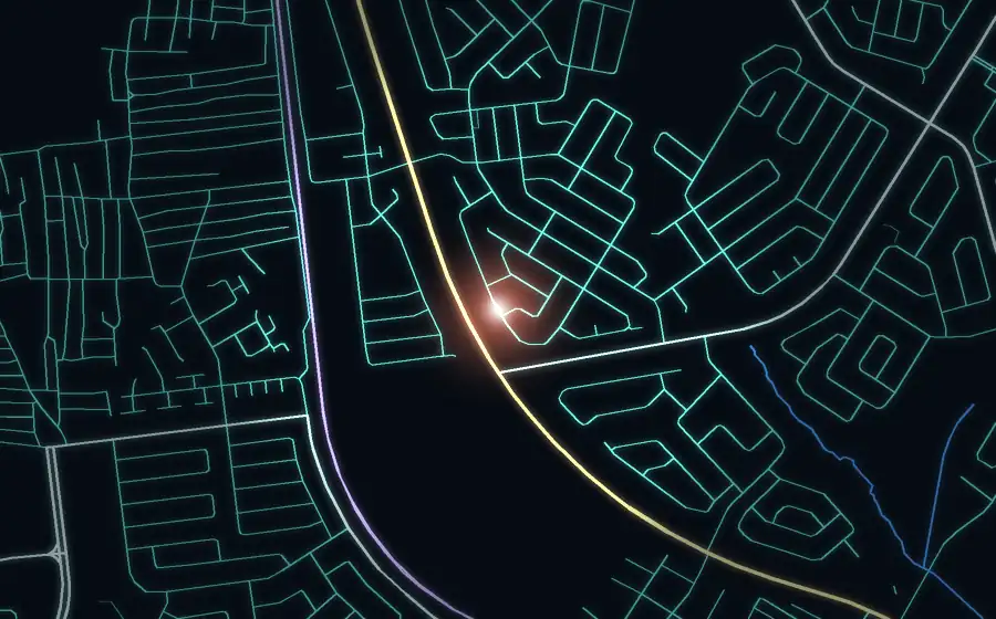 Street map of Lenasia South with a light for Tem New and Used Spares