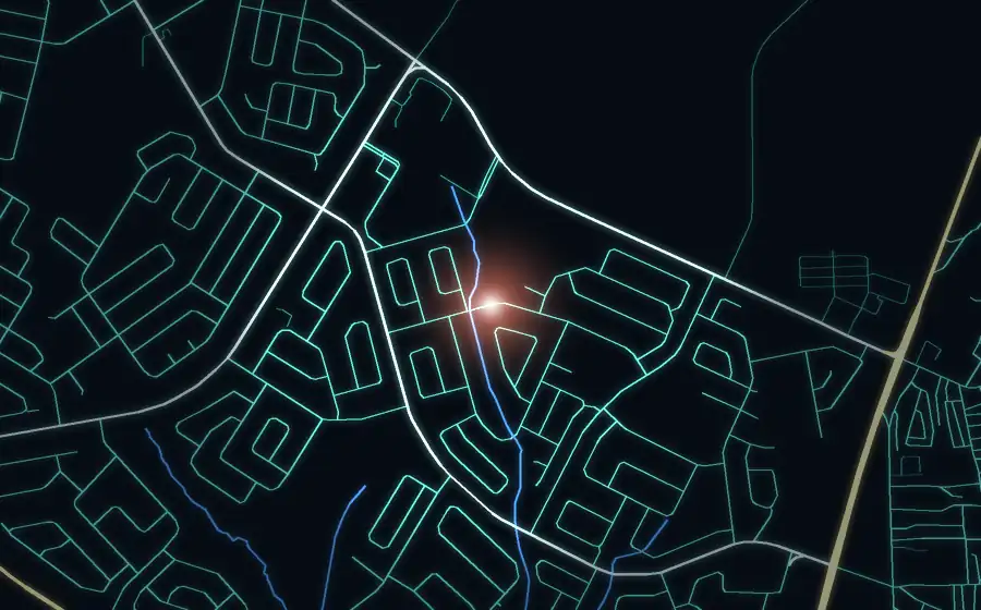 Street map of Lenasia South with a light for Totos Towing and Recovery