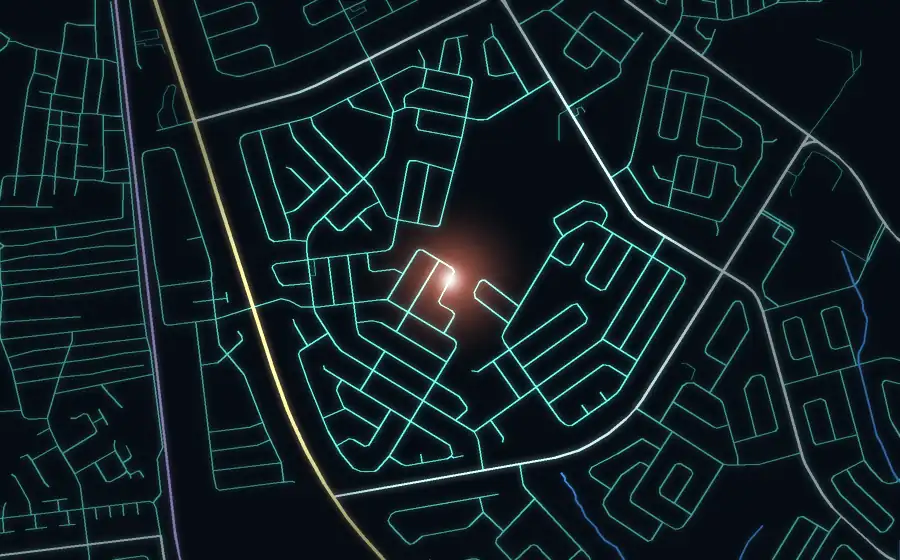 Street map of Lenasia South with a light for ZTTT Motors